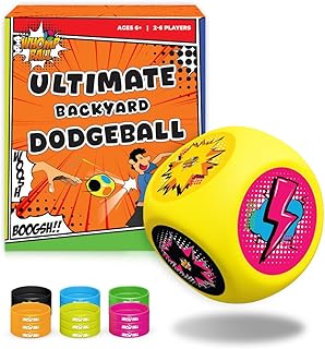 SWOOC Games® - Whomp Ball - Ultimate Backyard Dodgeball - Soft Foam Dice - Yard Games, PE Equipment & Team Building - Outdoor Playground Equipment Dodge Balls - Physical Education for Kids & Adults