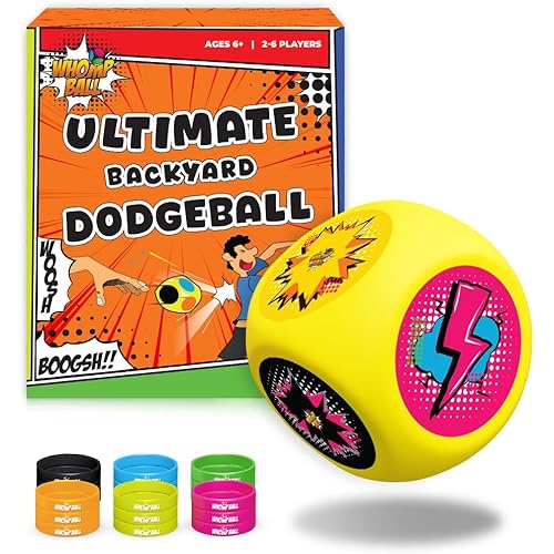 Swooc Games® - Whomp Ball™ - Ultimate Backyard Dodgeball - Soft Foam Dice - Yard Games, PE Equipment & Team Building - Outdoor Playground Equipment Dodge Balls - Physical Education for Kids & Adults