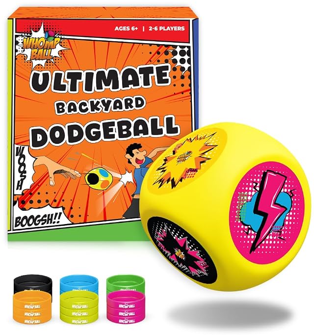 SWOOC Games - Whomp Ball - Ultimate Backyard Dodgeball - Soft Foam Dice - Yard Games PE Equipment