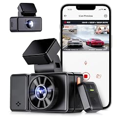 E3 3 Channel 2 7K Dash Cam for Cars Dash Camera with IR Night Vision Voice Control Parking