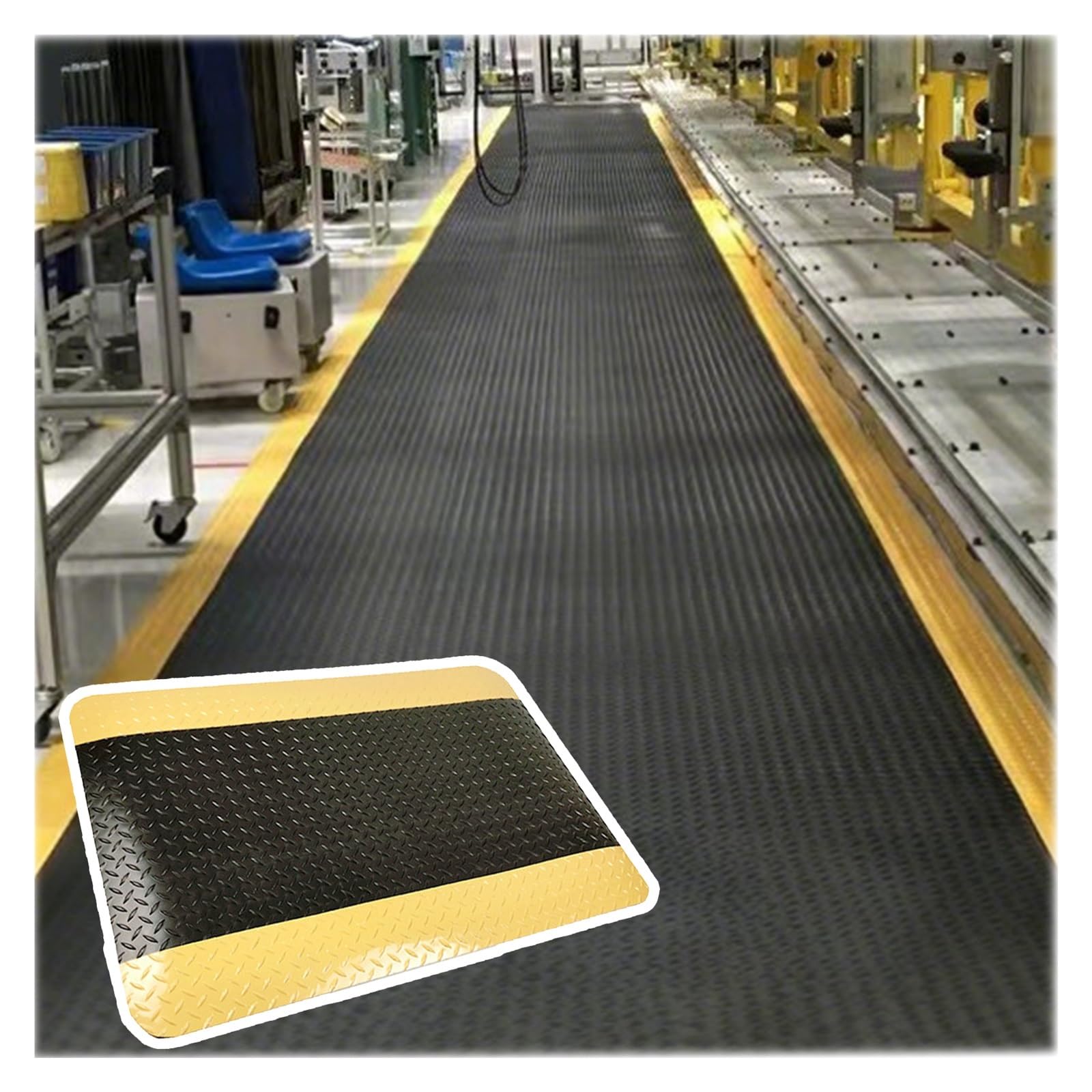 Tapis conducteur anti-fatigue au bureau pour un confort quotidien