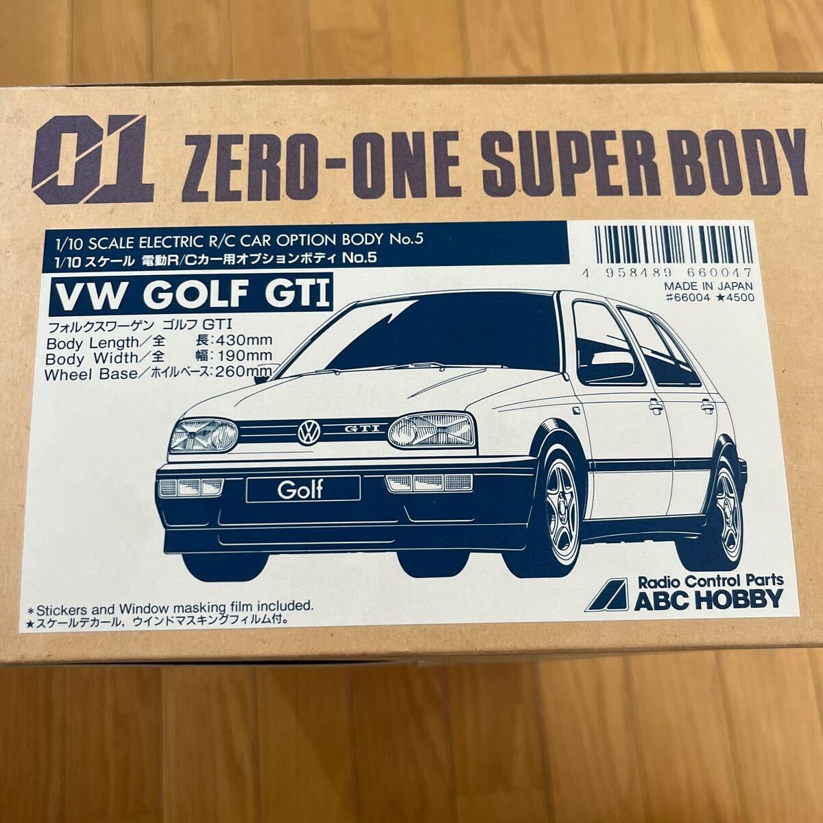 絶版 当時物 ABCHOBBY ABCホビー 1/10 ワーゲンゴルフ GTI オプションボディ ゴルフ3