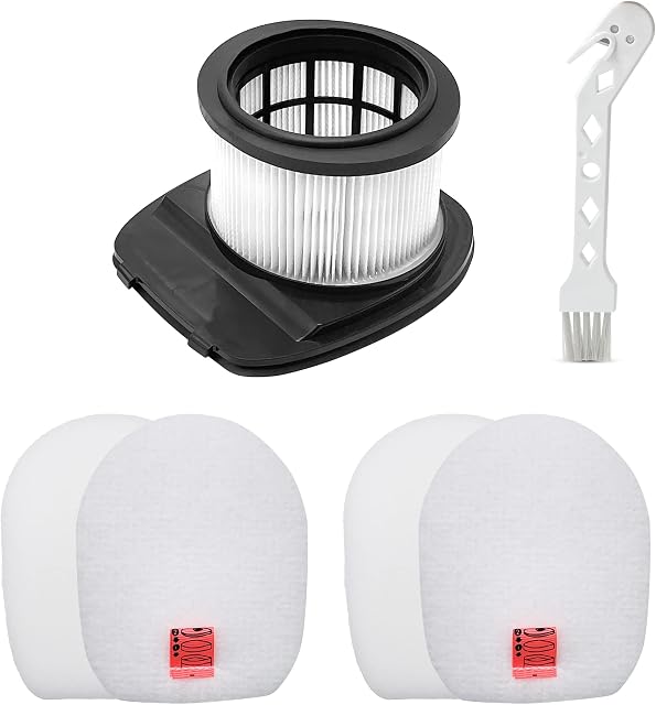 Smilefil Hepa Foam Felt Filter Set Compatible with Shark IC300 IZ201UK IZ201UKT IZ202SM IZ201ME IZ102 IZD260CN Cordless Stick Vacuum Cleaner