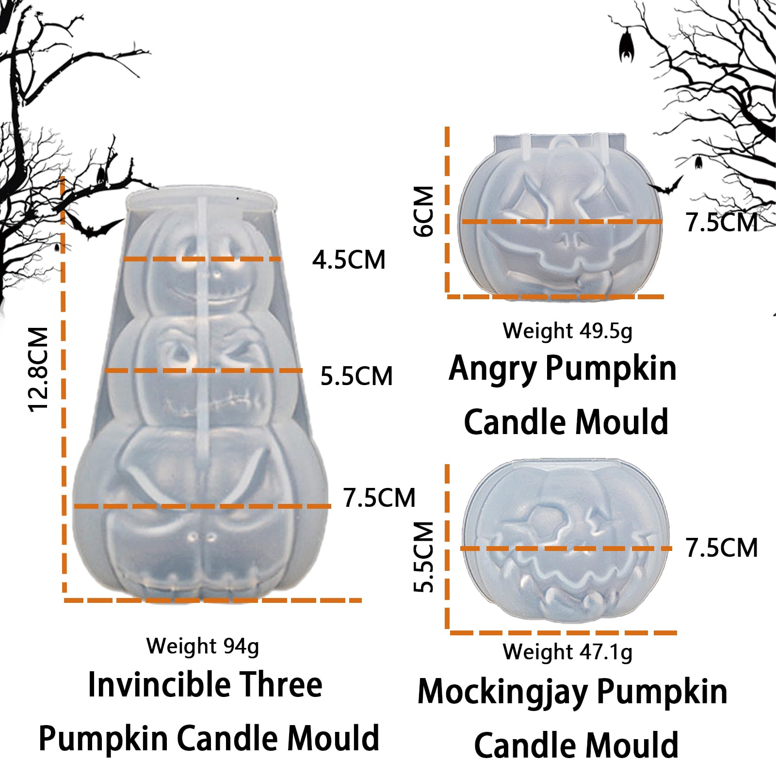 Moule Bougie Silicone 3D DIY Avec 50 Mèche, Moules Fleur à Savon En Silicone Moule à Bougie En