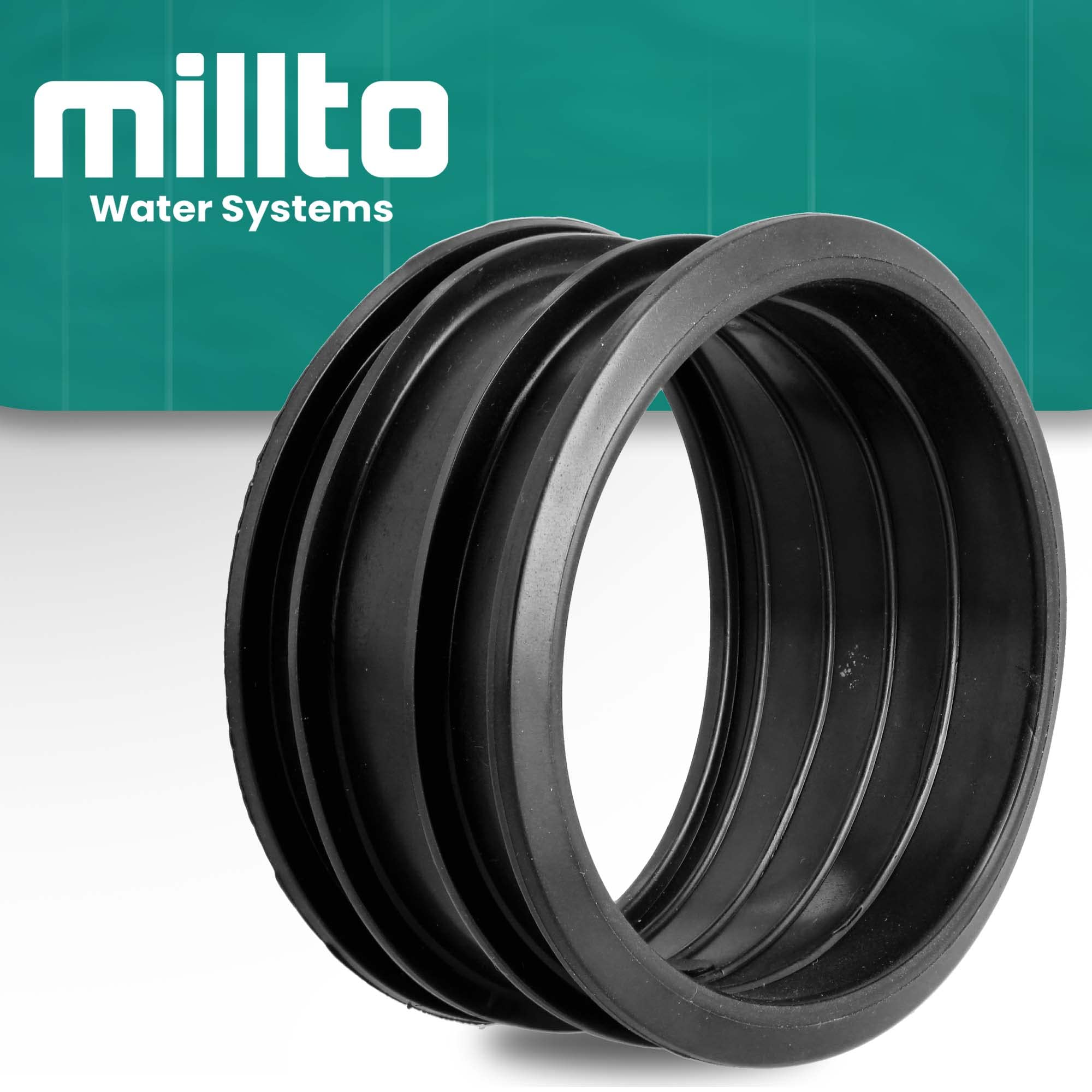 Millto™ Gutter Drain Pipe Reducer 100/110 Rubber Hose Connector Gutter Fitting Adapter Rainwater System Joiner Coupler - Image 2