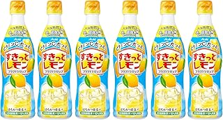 【6本】アサヒ飲料 クラフトシロップ すきっとレモン 470ml × 6本［希釈用］プラスチックボトル