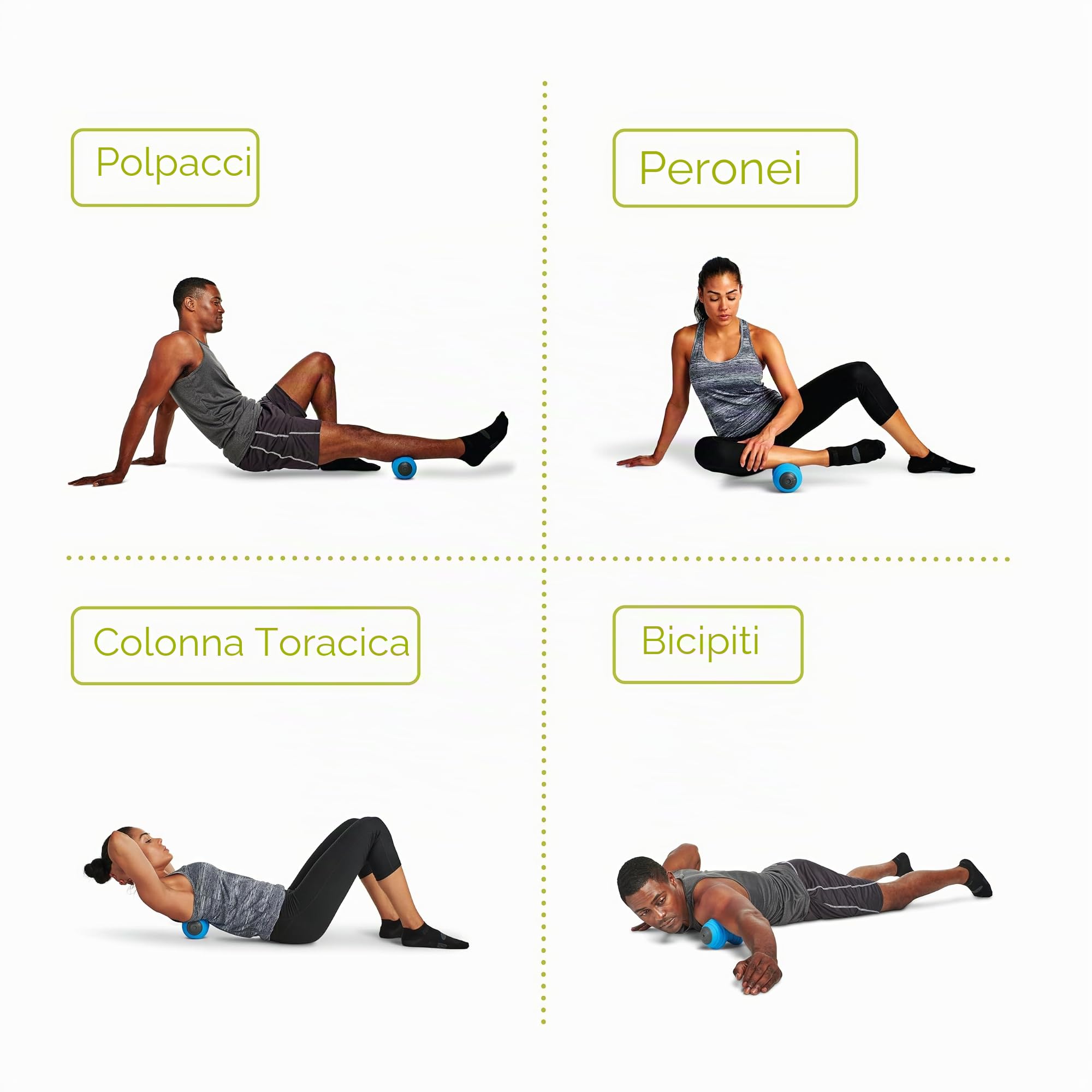 TriggerPoint Grid 2.0 Roller – Recupero Muscolare | Nero; 66 x 14 cm; massaggia aree più ampie; più denso dei rulli tradizionali; per recupero muscolare