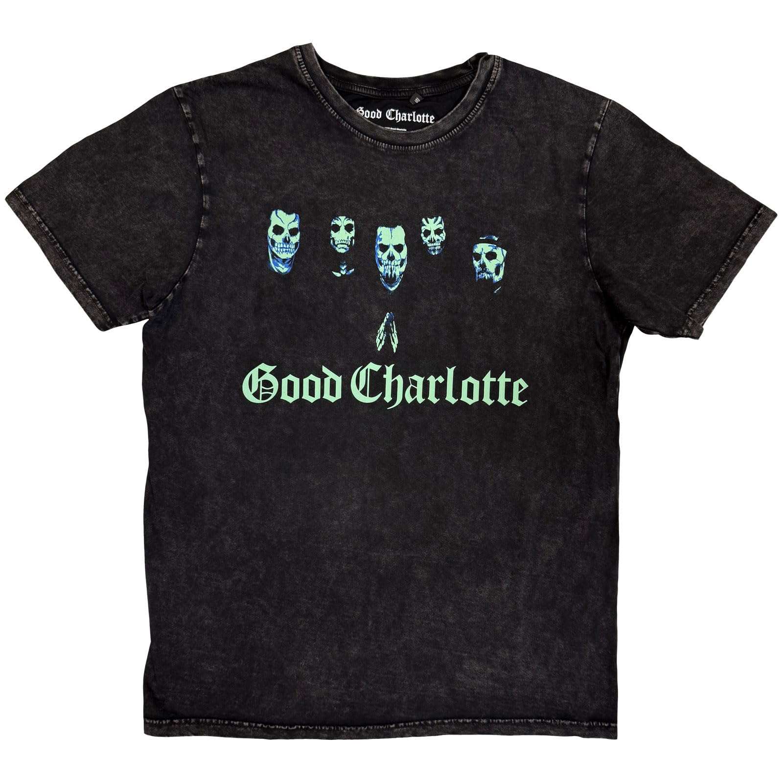 Good Charlotte Generation Rx Skulls Official Tee T-Shirt Mens Unisex (Large) Black