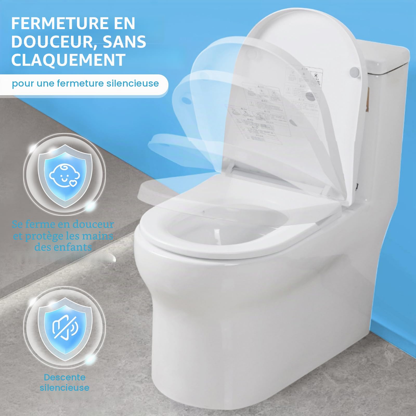Siège de toilette intelligent chauffant