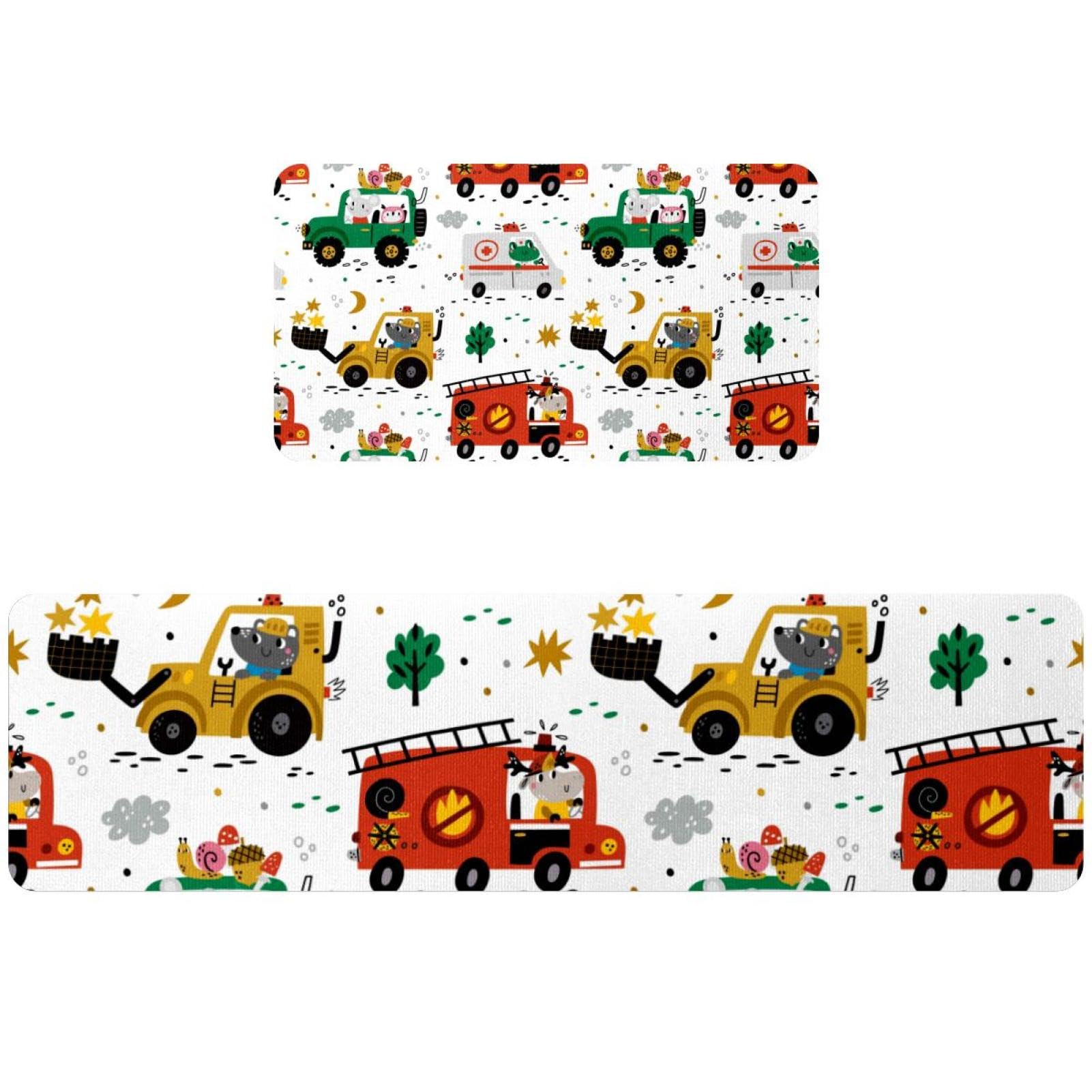 Tapis de cuisine antidérapant lot de 2 lavable et absorbant pour protéger vos sols
