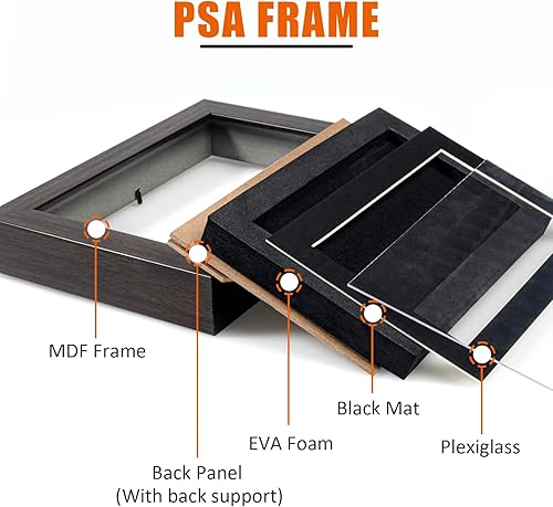 Miniatura 4 de Marco de exhibición de tarjeta graduado PSA, marco de nogal para tarjeta PSA, estuche de exhibición de tarjetas deportivas