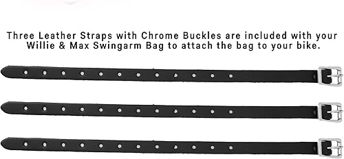 Miniatura 4 de Bolso de cuero sintético Willie & Mac para horquilla de Harley Davidson Softail, talla única