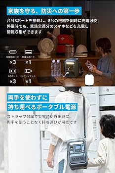 Amazon.co.jp: Anker Solix C300 Portable Power Station ポータブル