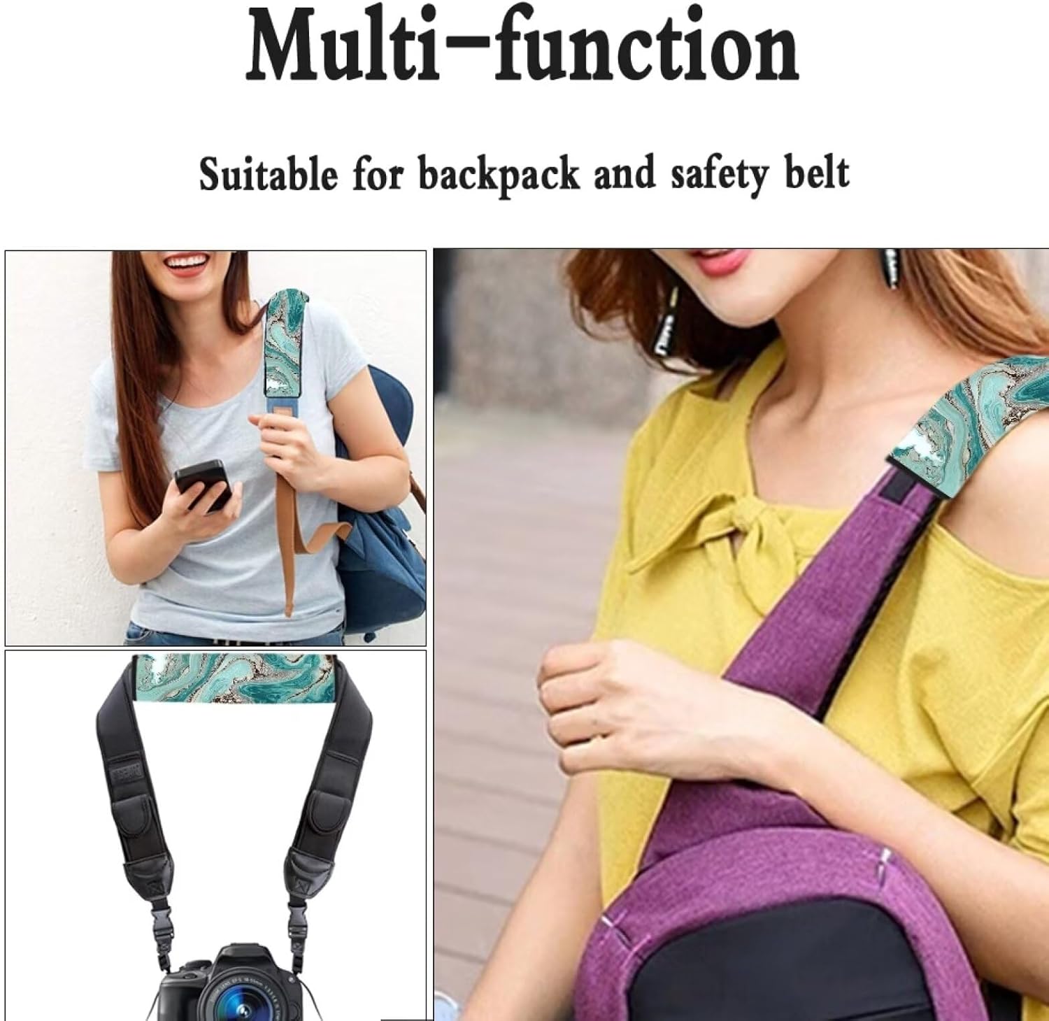 Forchrinse 10Piece Cartoon Ladybug Car Seat Covers Set for Women 15inch Ladybug Steering Wheel Cover +Armrest Pad+Belt Pad+Handbrake Gearshift Cover Auto Interior Set for Car Truck SUV