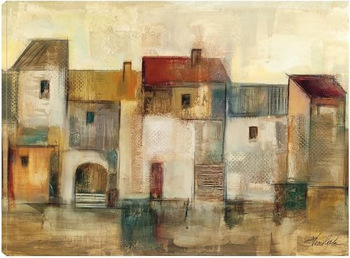 Vista 10 de Lienzo decorativo Bellagio Promenade de Artist Behrens International Group, Inc. para sala de estar, dormitorio, baño, cocina, oficina, bar, comedor