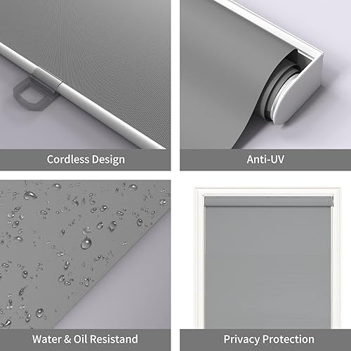 Miniatura 3 de Persianas opacas para ventanas, persianas con aislamiento térmico y anti-rayos ultravioleta, 100 % opacas, para ventanas interiores del hogar, sala