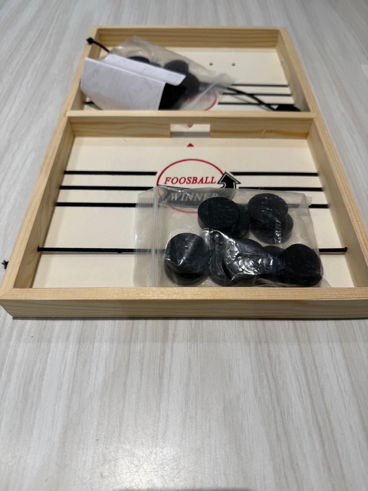 Jeu de Palets en Bois - Plateau Extra Large 56x30 cm - Jeu Familial dès 6 Ans