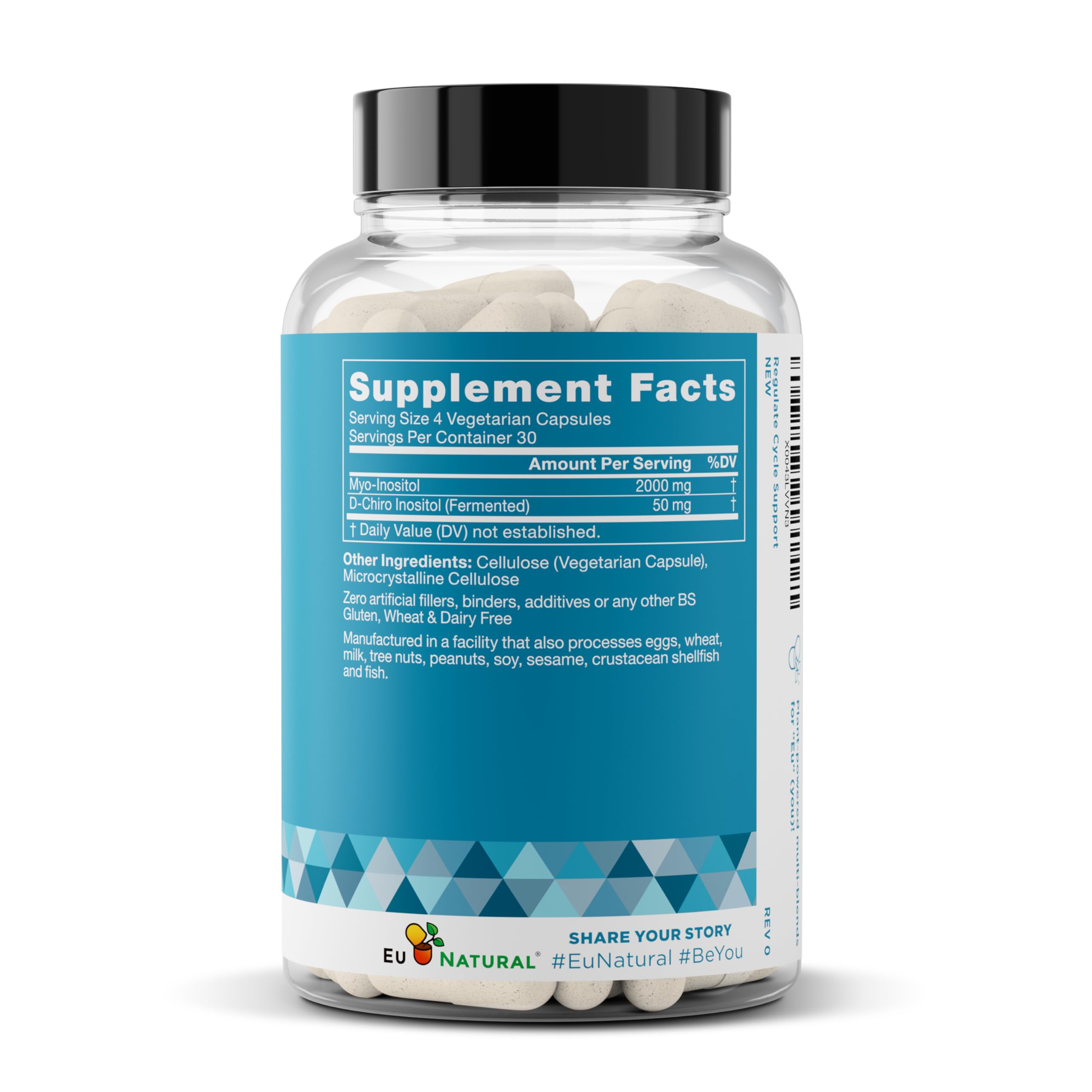 Regulate Cycle Support, Myo-Inositol & D-Chiro 40:1, 120 Capsules — Amazon image 8