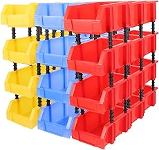 BESPORTBLE Caixas De 12 Peças Caixa De Prateleira Inclinada Organizador De Brinquedos Caixas De Ferramentas De Brinquedo Caixa De Ferramentas De Plástico Caixas De Armazenamento Empilháveis