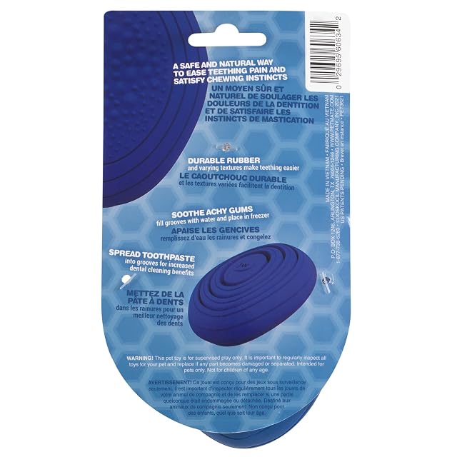 Foto 2 de 5 de JW - Puddle Stone Pop - Juguete Dental para aliviar Cachorros - Anillo de dentición para Perros