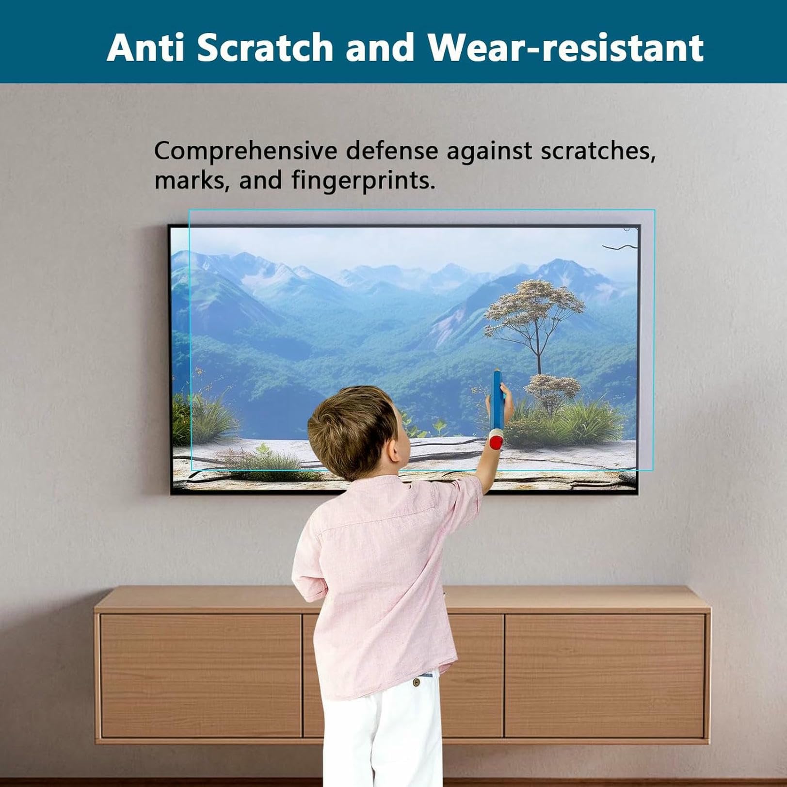 Pellicola Protettiva Anti-Luce Blu Opaca da 32-52 Pollici, Pellicola Antipolvere AntiGraffio, Protezione antiriflesso per Schermo TV per Interni ed Esterni, 39,，37