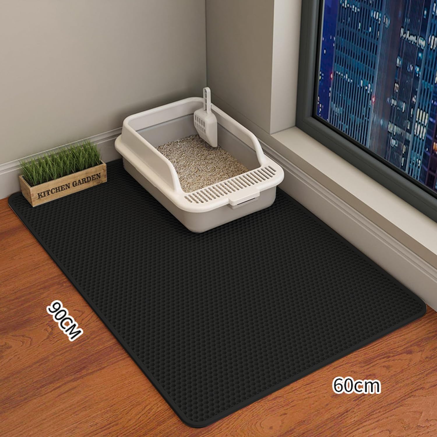 Conlun Kattenbakmat, dubbellaags waterdichte kattenbakmat Conlun Kattenbakmat, dubbellaags waterdichte kattenbakmat