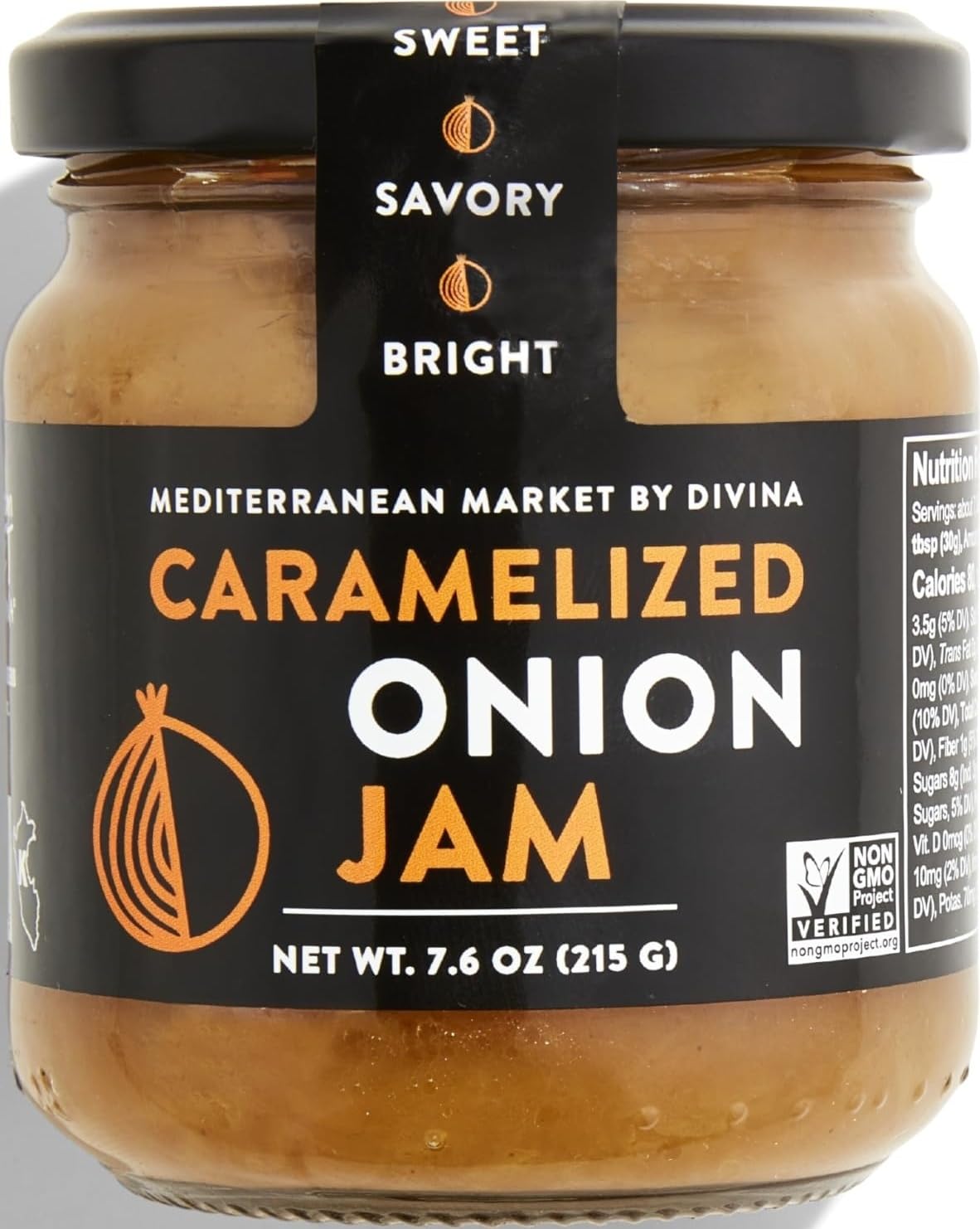 Mediterranean Market by Divina Caramelized Onion Jam, 8.1 OZ