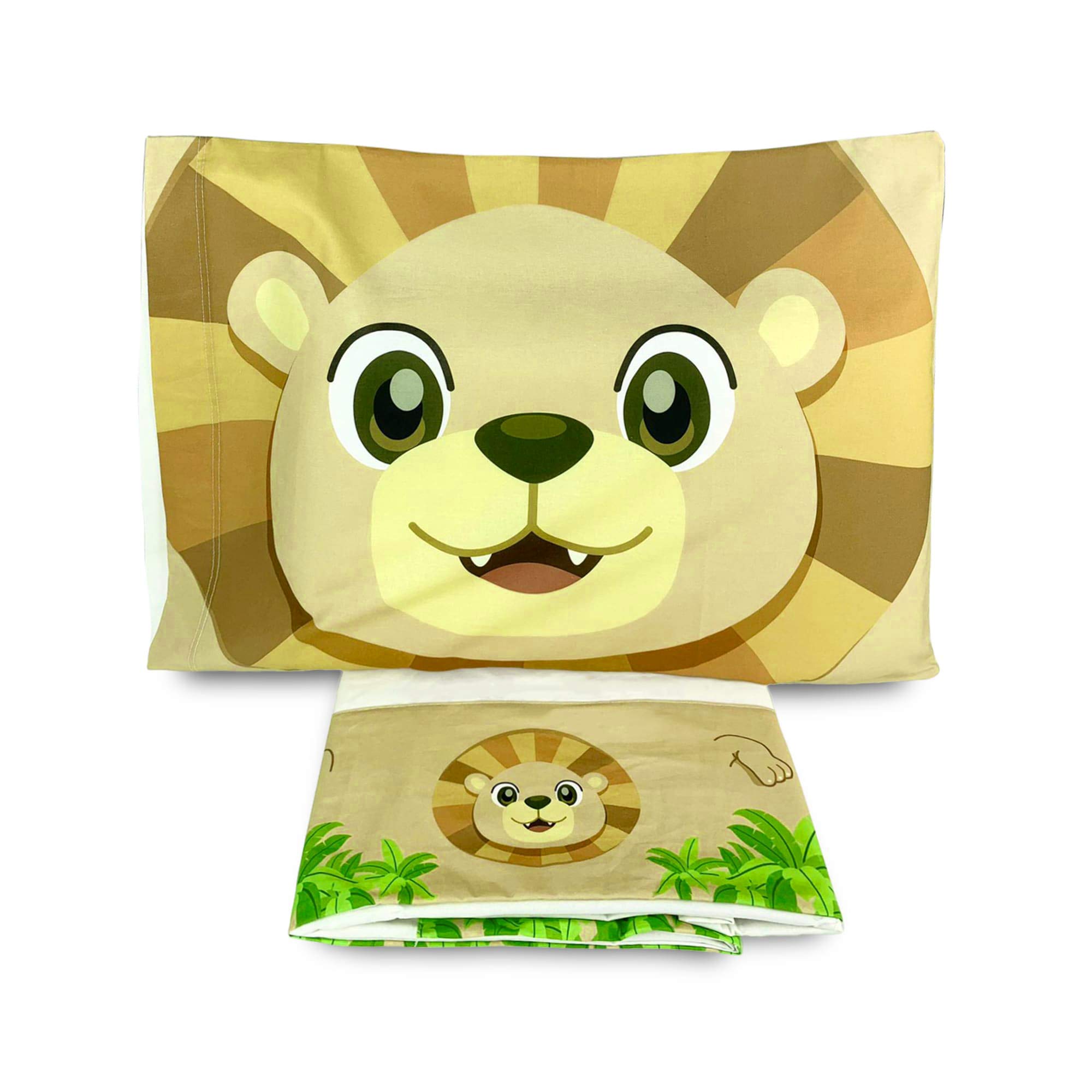 BIANCALUNA Juego de sábanas para cuna de algodón, impresión digital, juego de 3 piezas, 4153