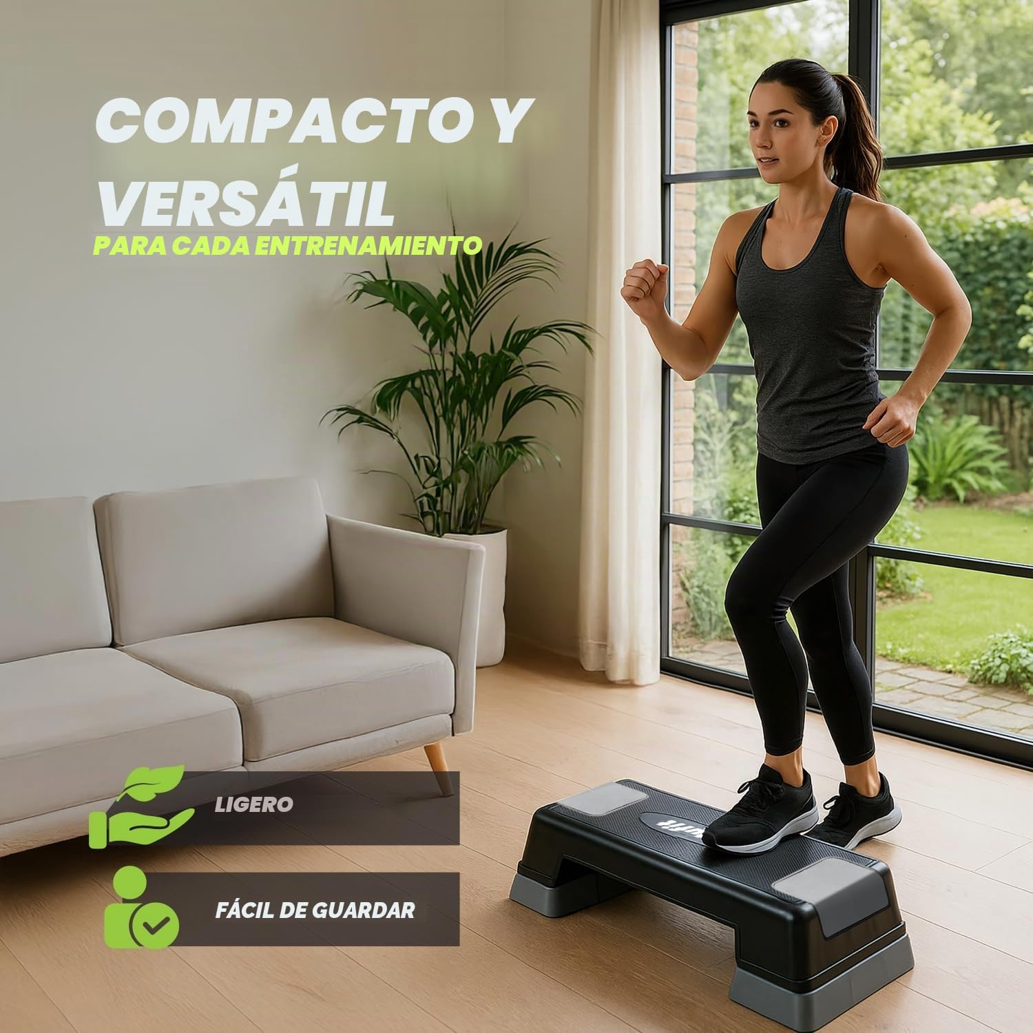 VirtuFit Plataforma Aeróbica - Paso Aeróbico - Ajustable