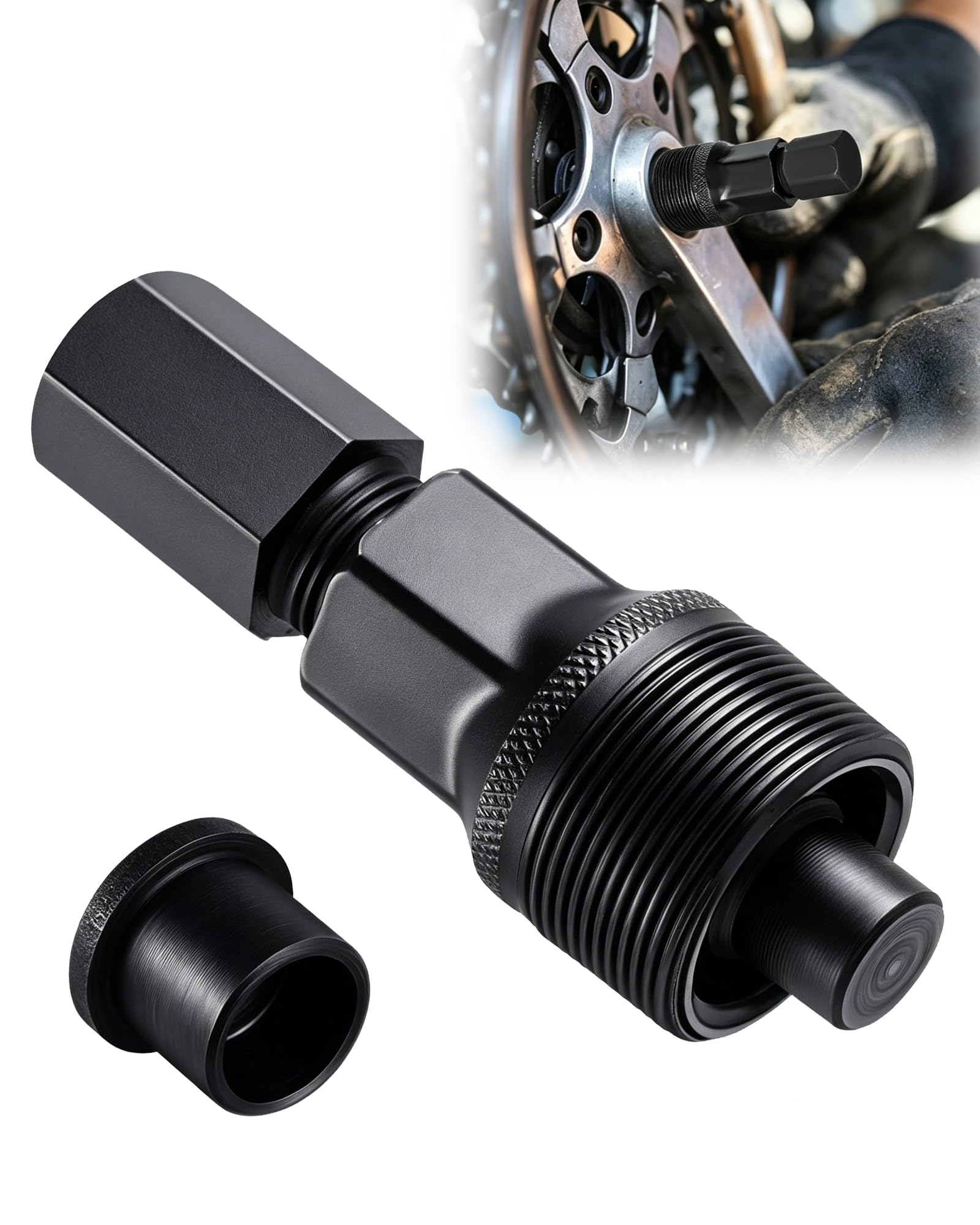 Bike Crank Removal Tool & Arm Puller, Steel Bicycle Crank Extractor Puller