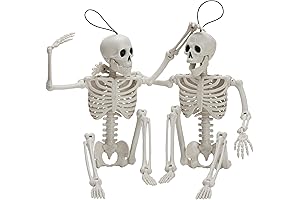 JOYIN 16 Inch Halloween Posable Skeletons