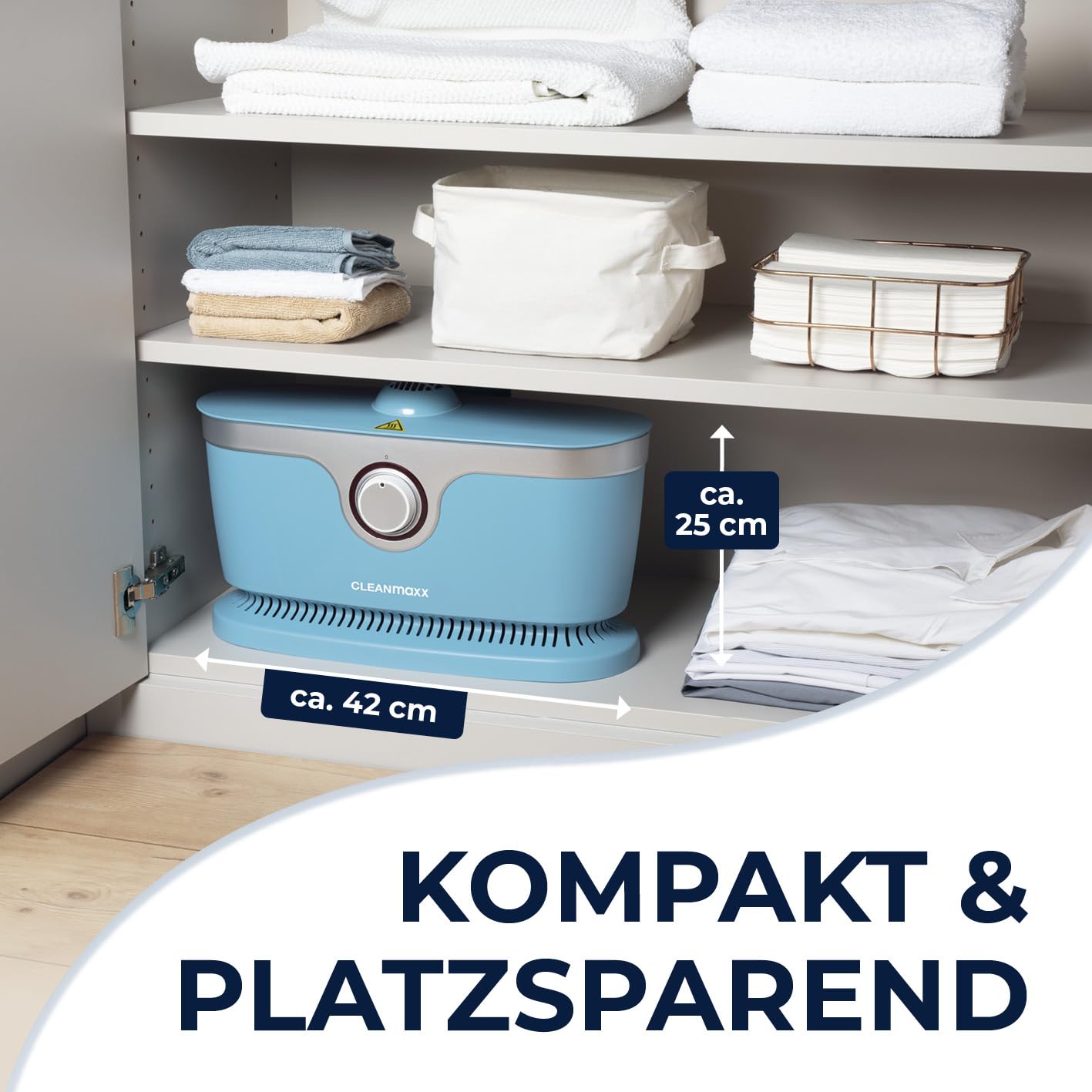 CLEANmaxx automatischer Hemdenbügler PRO | Ersetzt Bügeleisen, Bügelbrett, Dampfglätter und Steamer | Bügelgerät mit Bügelpuppe für Hemden, Blusen & Shirts | innovativ & effizient