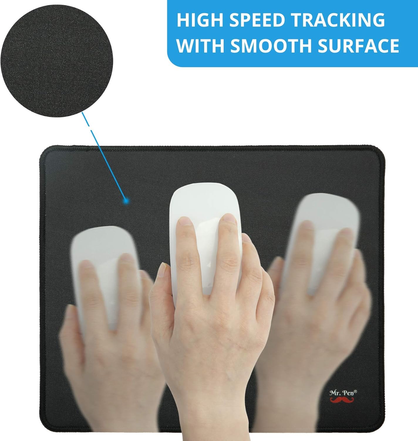 Mr. Pen- Mouse Pad, Mouse Pads for Wireless Mouse, 2 Pack, Mouse Pad Gaming, Computer Mouse Pad, Mouse Pad for Laptop, Gamer Mouse Pad, Pad Mouse, Mouse Pad for Gaming, Laptop Mouse Pad, PC Mouse Pad : Office Products