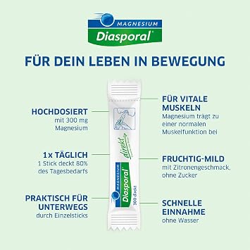 Magnesium Diasporal 300 Direct Magnesium Sticks - 20 Sticks