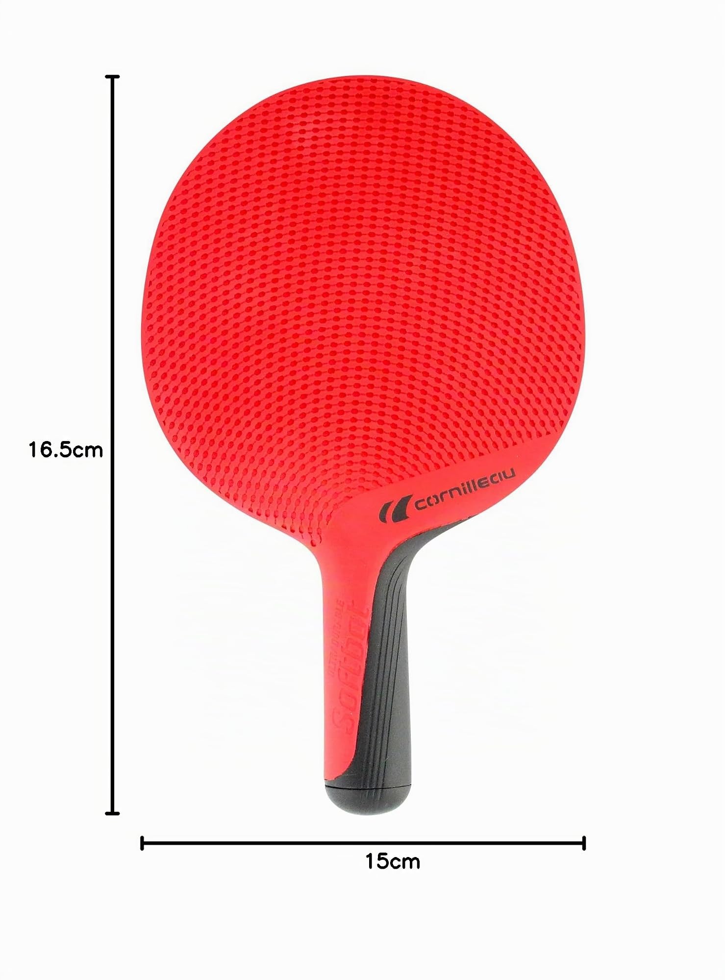CORNILLEAU - SOFTBAT Pack Duo - 2X Raquettes de ping Pong d'extérieur éco-conçues et ultradurale - Bleu et Rouge