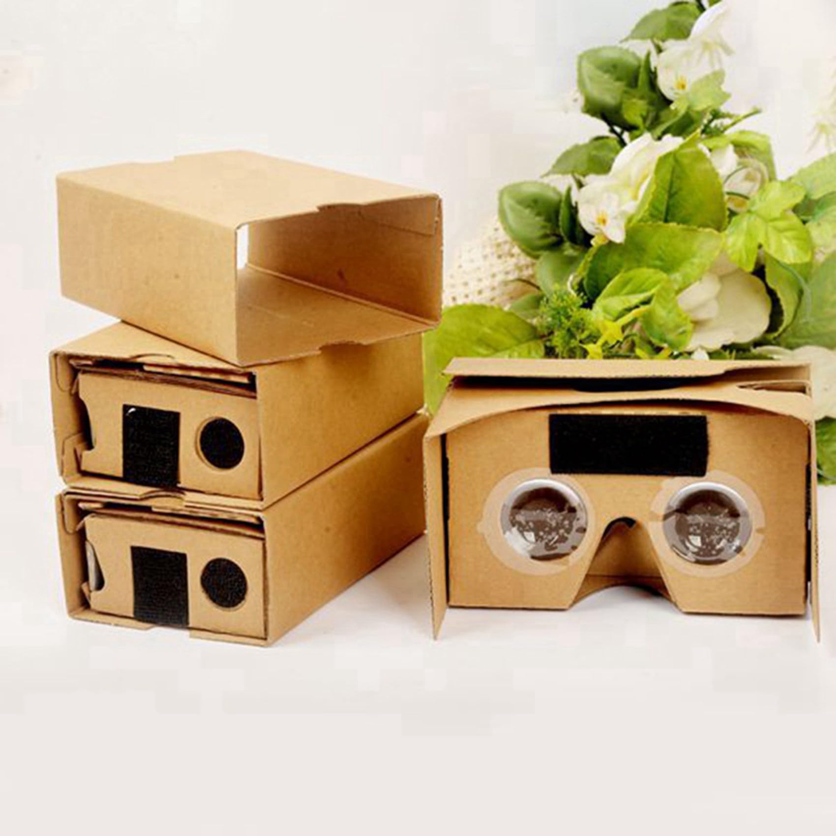 Occhiali 3D 12PZ per Cardboard V2 VR 4.5-6 Pollici Smartphone + Archetto
