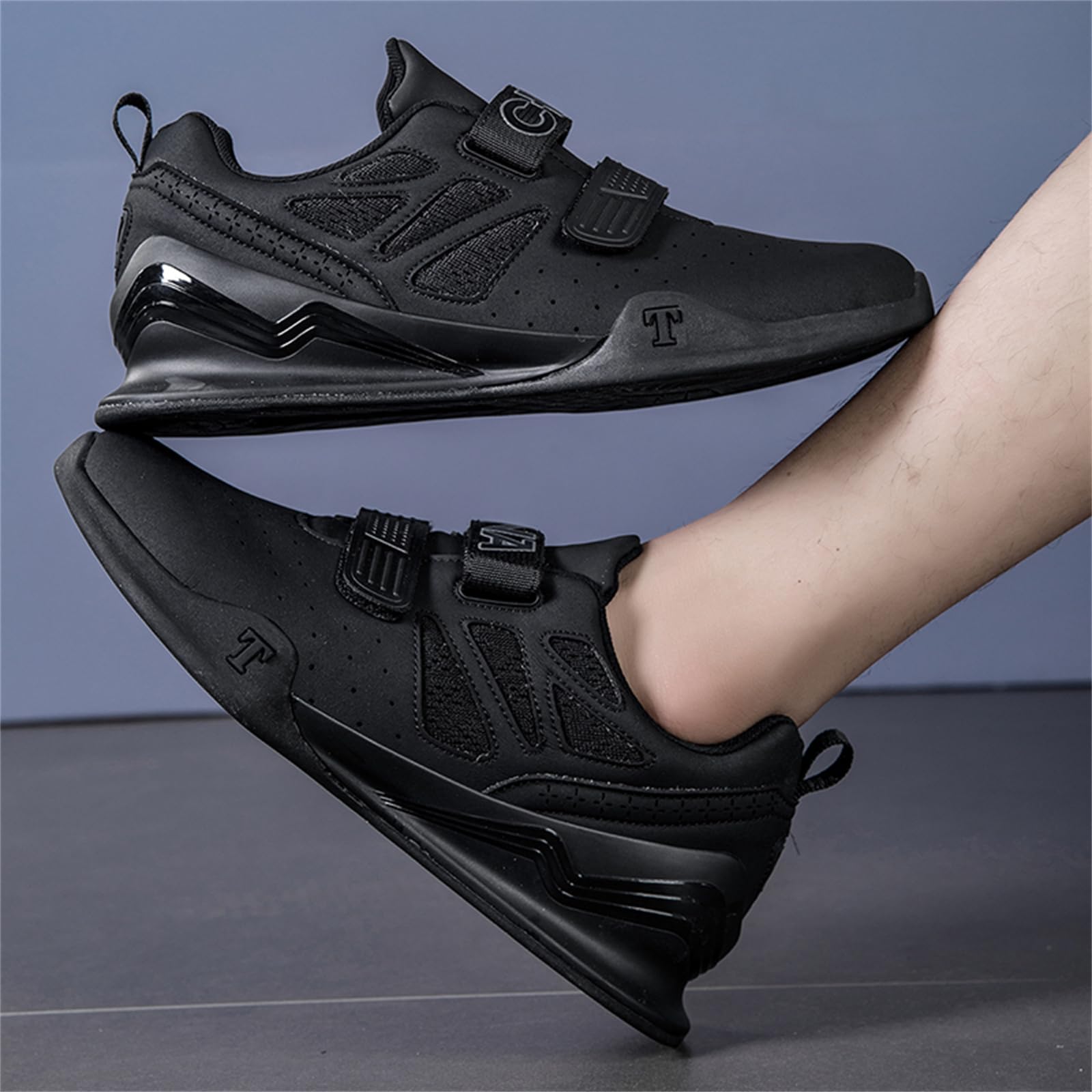 Chaussures D'haltérophilie Hommes Et Femmes Chaussures De Squat De Soulevé De Terre Baskets Plates De Fitness en Salle