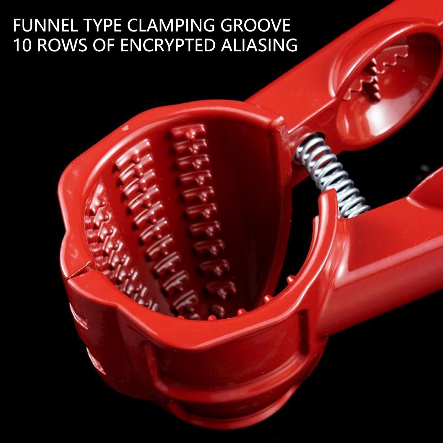 Heavy Duty Double Opening Aluminum Nut Cracker with Nonslip Grip for Easy Pecan Shelling Home Use Pecan Plier Clip Tool Kitchen Tool Shell Remover