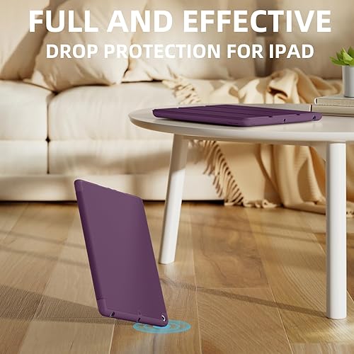 Miniatura 203 de Akkerds - Funda para iPad 10.2 2020, iPad 8ª generación/2019, iPad 7ª generación, con soporte para lápiz. Funda protectora premium con parte trasera