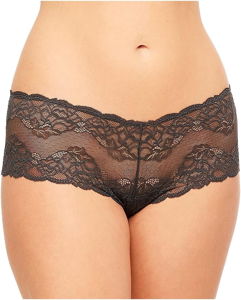 Montelle Boutique Women's Merlot Floral Lace Cheeky Panty