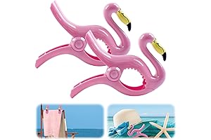 Flamingo Beach Towel Clips: Perfect Poolside Perch for Your Towels