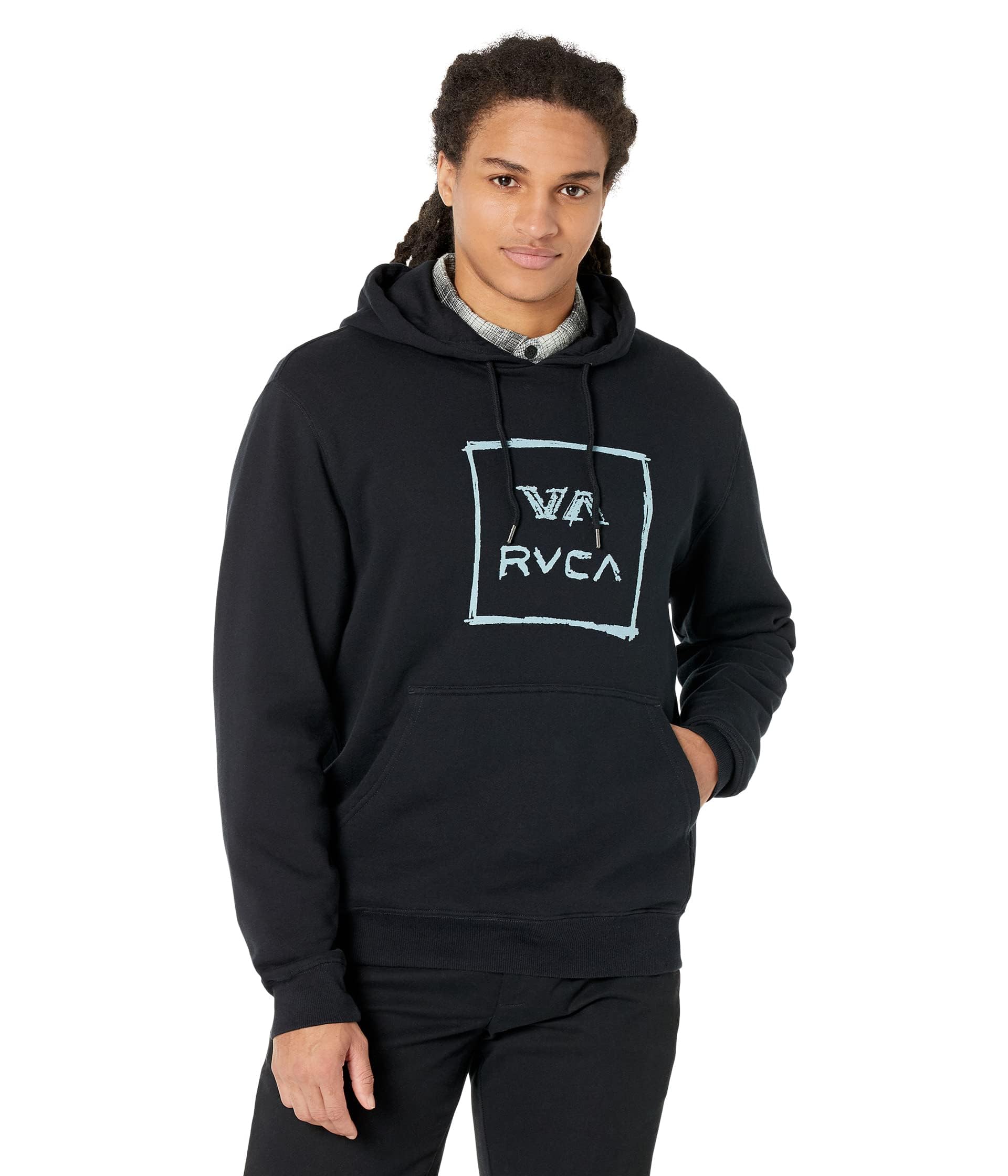 Sweat RVCA Sketch All The Way Pullover Hoodie noir taille XL
