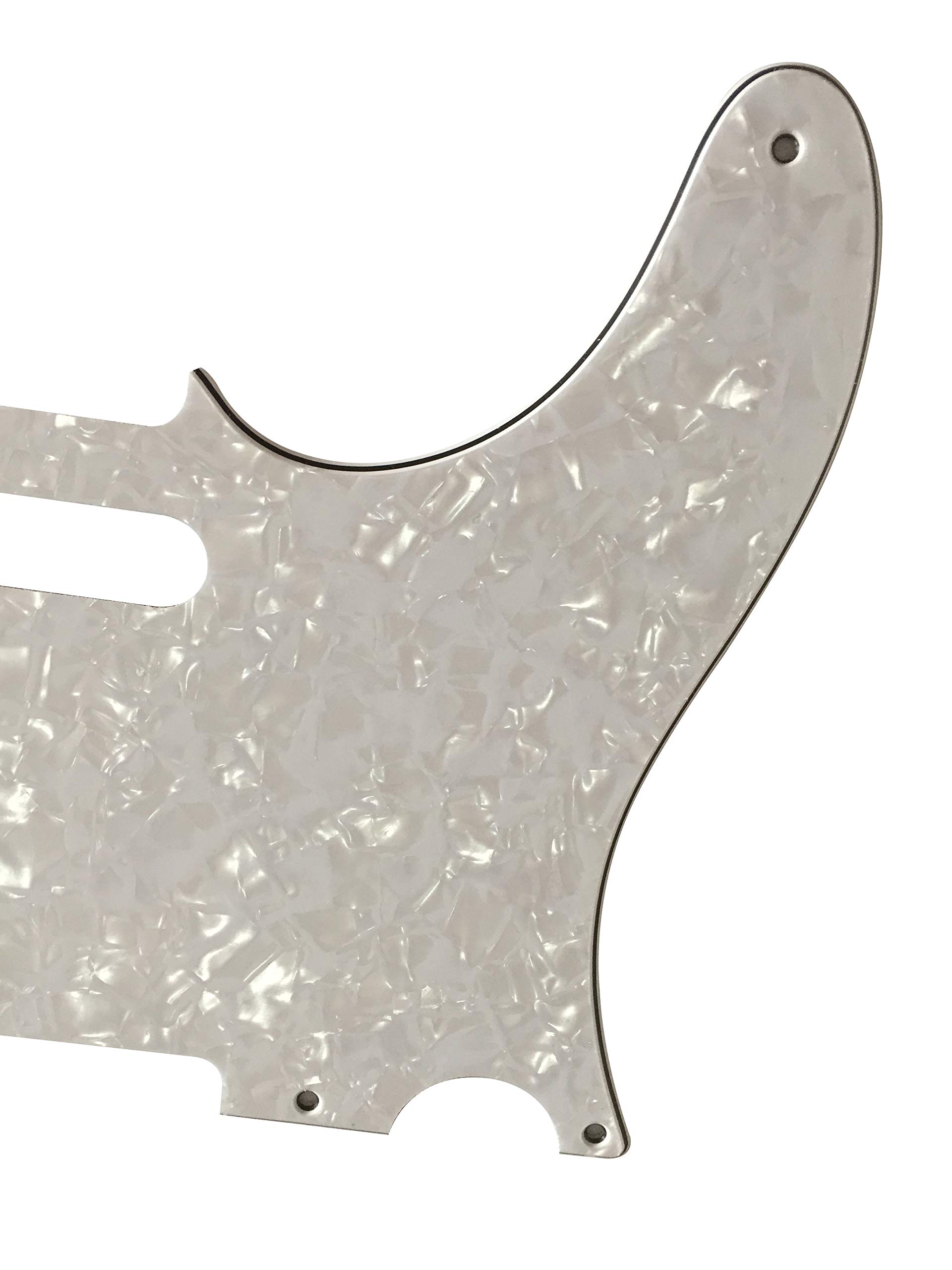 For Fender Esquire Telecaster 5 Hole Style Guitar Pickguard Scratch Plate (4 Ply White Pearl)
