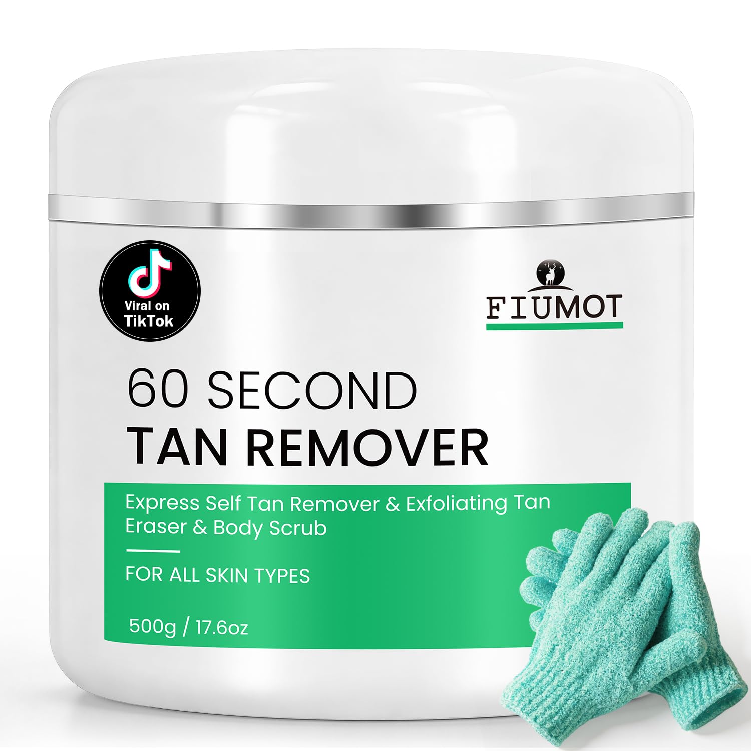 60 Second Tan Remover Exfoliating Self-Tan Remover, Vegan, 17.6 oz