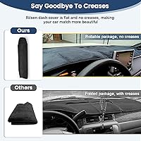 Vista 5 de Alfombrilla para tablero a medida para Toyota Tacoma 2005-2015, cubierta para salpicadero, tapete antideslizante, protector, protector solar, sin