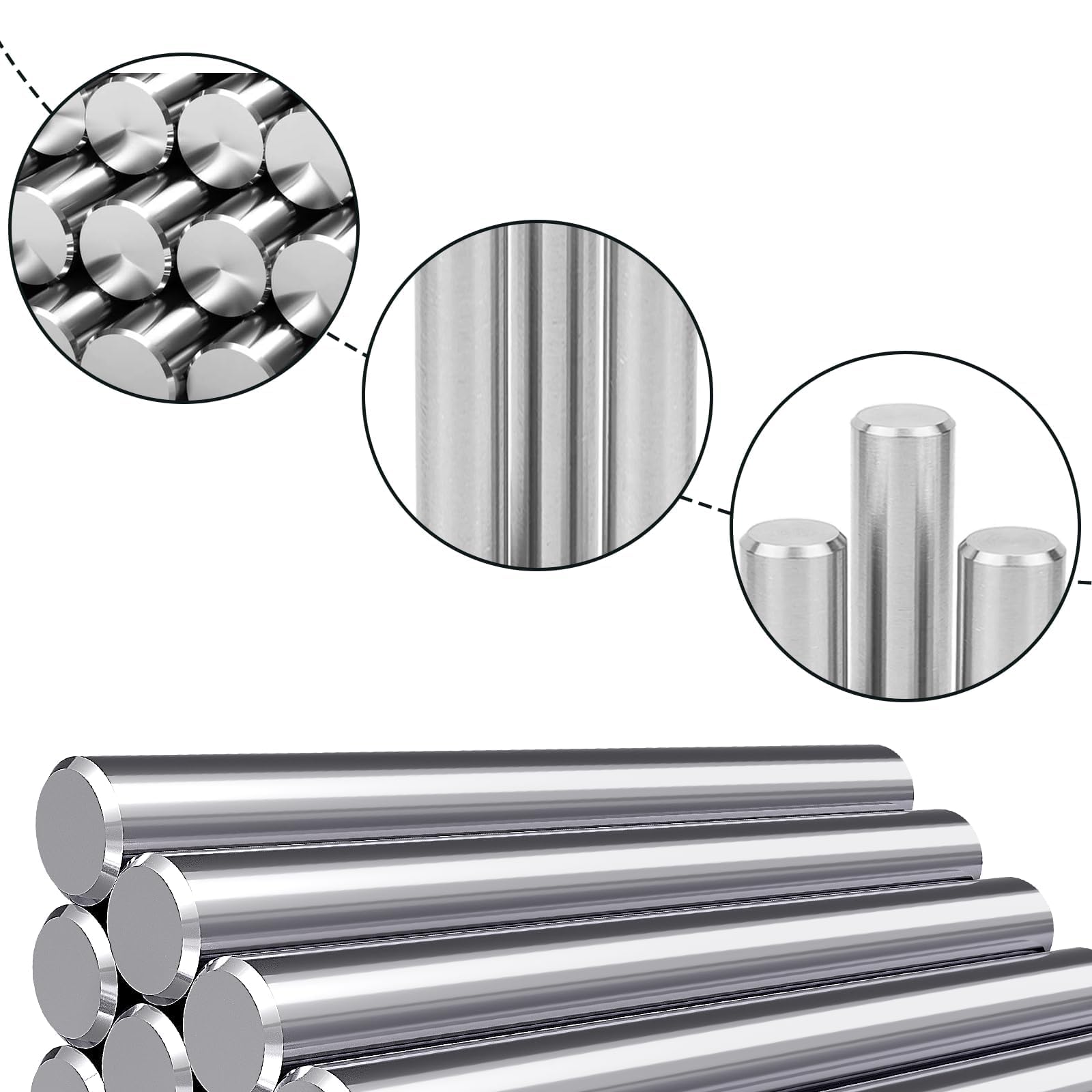 25 Punti Centraggio Acciaio Inox 304 - 6mm X 40mm, Per Legno E Metall - Foto 10