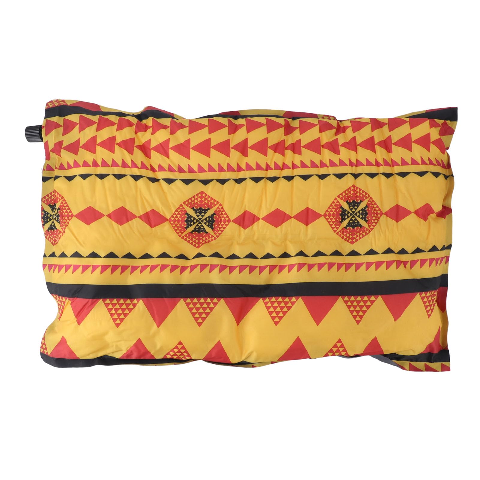 Natudeco Inflatable Pillow PVC Air Pillow Portable Blow Up Pillow Automatic Air Pillow with 2 Repair Patches for Backpacking Travel Camping Outdoor (Yellow)