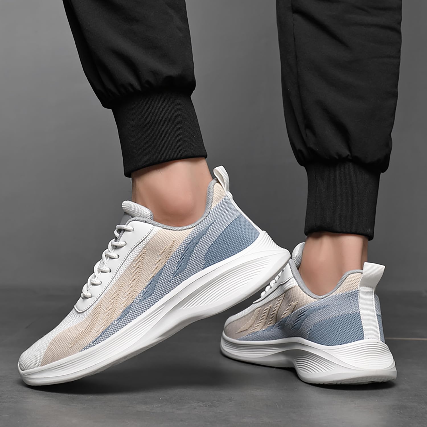 Fexkean Uomo Donna Scarpe da Ginnastica Sportive Sneakers Running Basse Basket Sport Outdoor Fitness Respirabile Mesh
