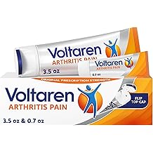 Voltaren Arthritis Pain Gel for Powerful Topical Arthritis Pain Relief with Diclofenac - NEW Easy Open Cap - 100 g Tube And 20 g Travel Size Tube