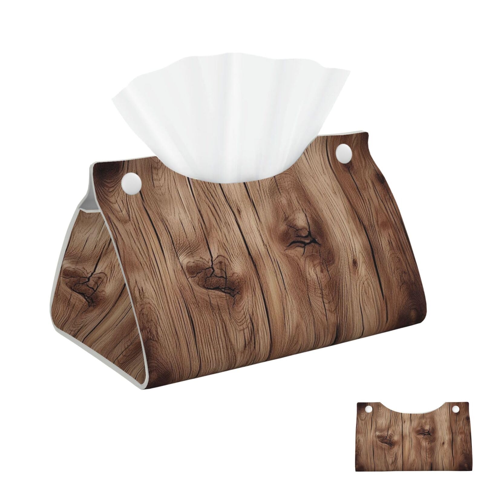 Wood Grainhigh Tissue Box Cover Square Cube Boxes
